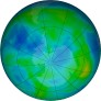 Antarctic ozone map for 2024-04-29